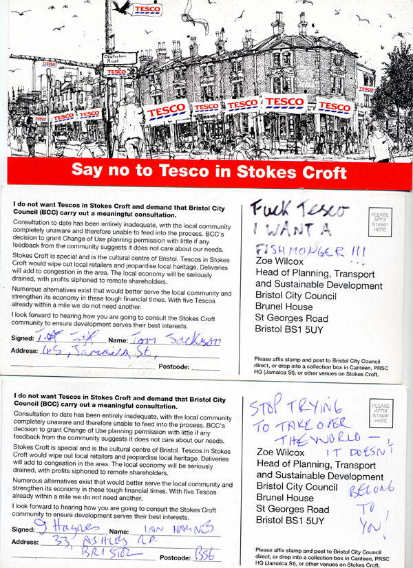 Tesco Squat “Phone Tree” Number 07794894353 | PEOPLES REPUBLIC OF