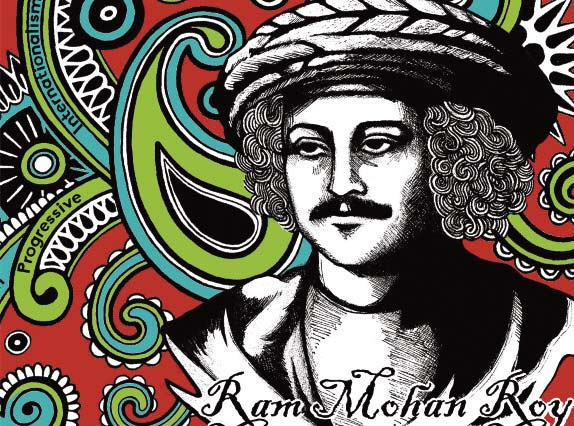 Ram Mohan Roy Journey to Justice Bristol 2017 art by Zamzam