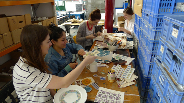 China decorating workshop PRSC Stokes Croft China Bristol creative sunday